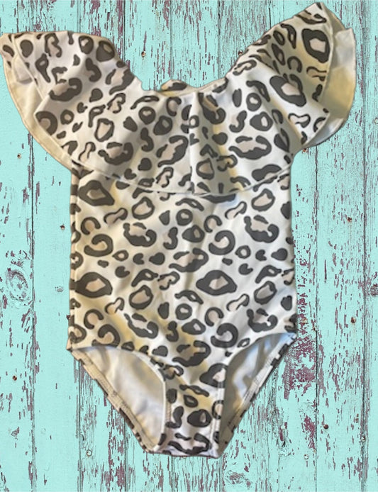 Leopard one piece swimsuit