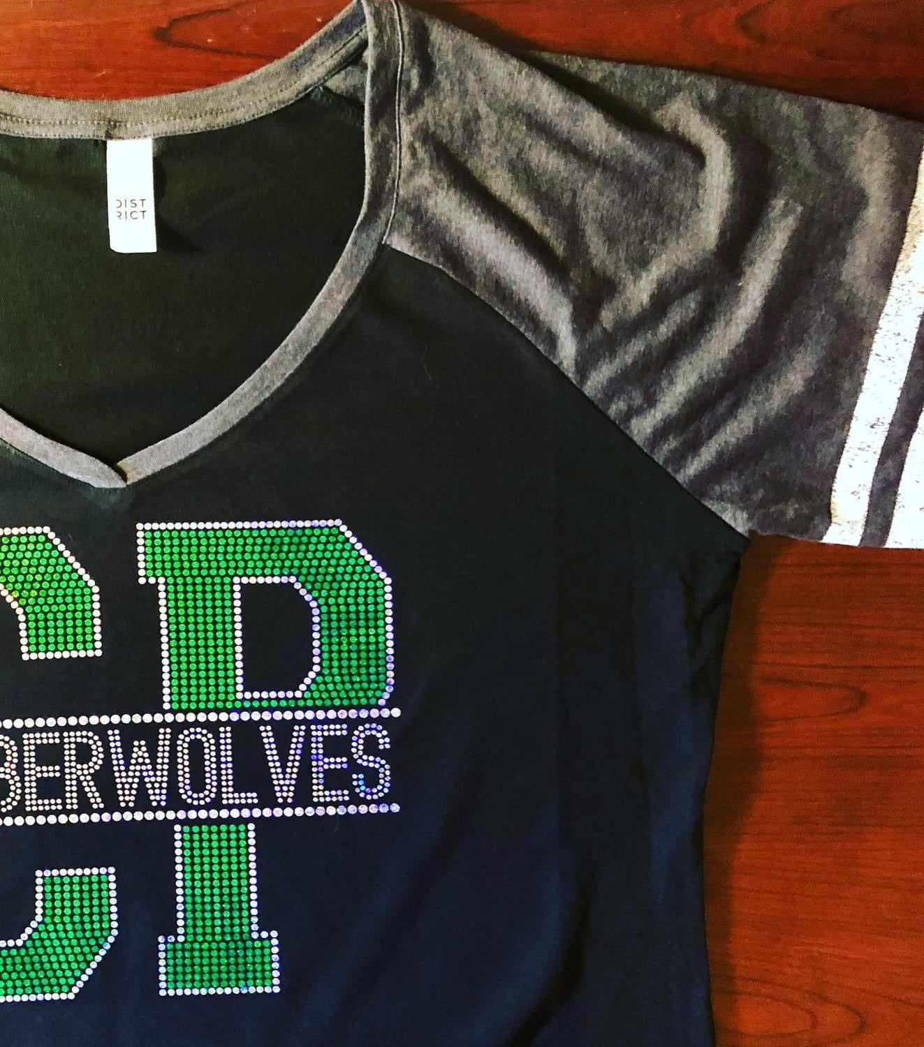 Cedar Park V Neck Bling