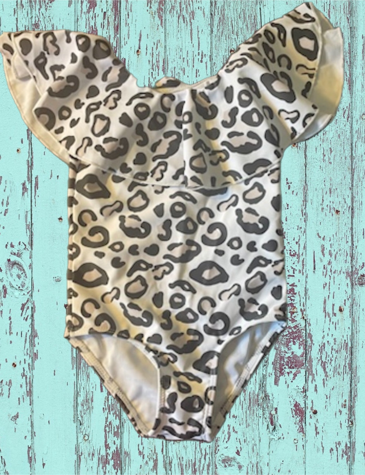 Leopard one piece swimsuit